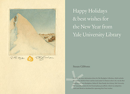 Library holiday card example.